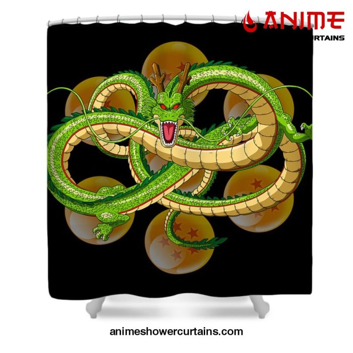 Dragon Ball Z Shenron Shower Curtain W59 X H71 / Black