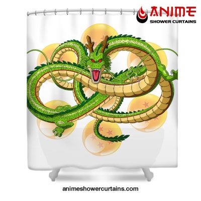 Dragon Ball Z Shenron Shower Curtain W59 X H71 / White