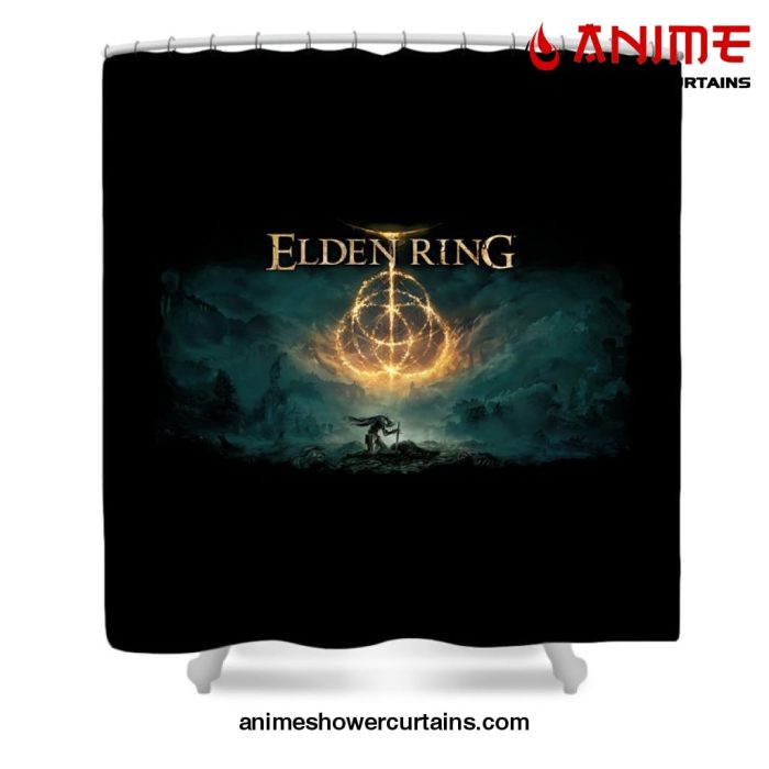 Elden Ring Poster Shower Curtain W59 X H71 / Black