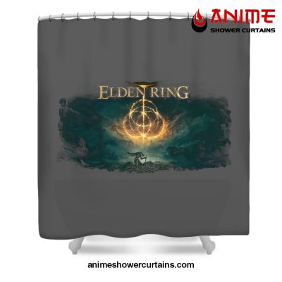 Elden Ring Poster Shower Curtain W59 X H71 / Gray