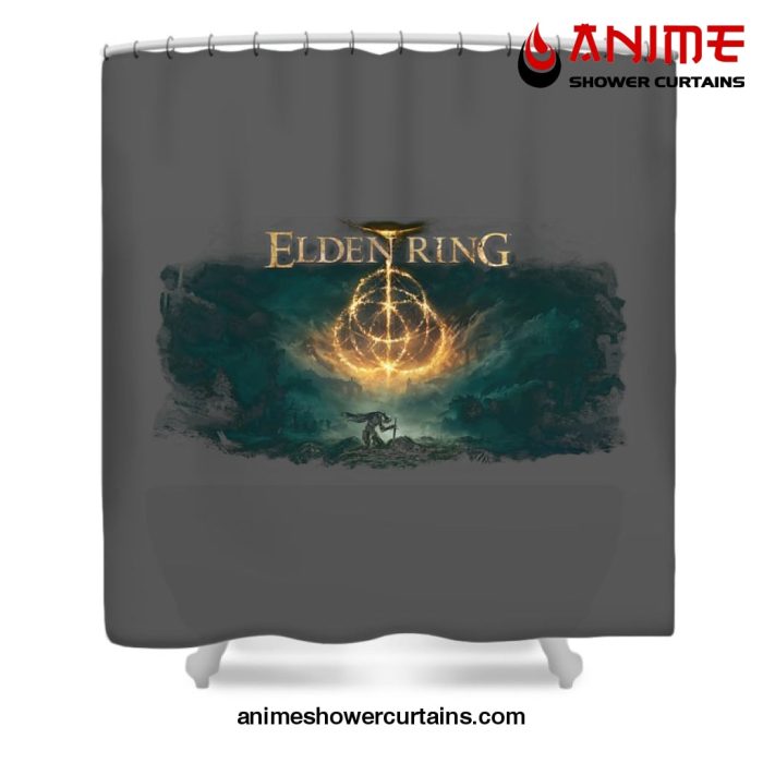 Elden Ring Poster Shower Curtain W59 X H71 / Gray