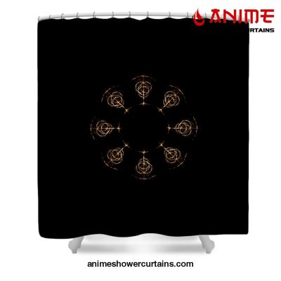 Elden Ring Symbol Shower Curtain W59 X H71 / Black