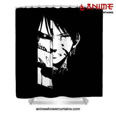 Eren Aot Shower Curtain W59 X H71 / Black