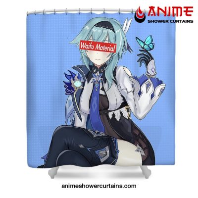 Eula Waifu Genshin Impact Shower Curtain