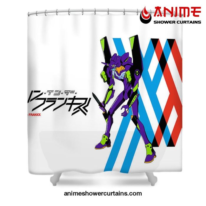 Evangelion Darling In The Franxx Shower Curtain