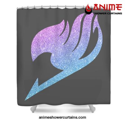 Fairy Tail Anime Fantasy Glitter Shower Curtain W59 X H71 / Gray