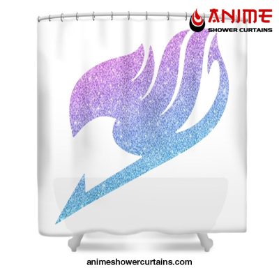Fairy Tail Anime Fantasy Glitter Shower Curtain W59 X H71 / White