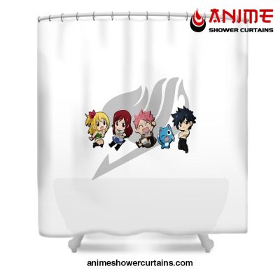 Fairy Tail Chibi Shower Curtain W59 X H71 / White