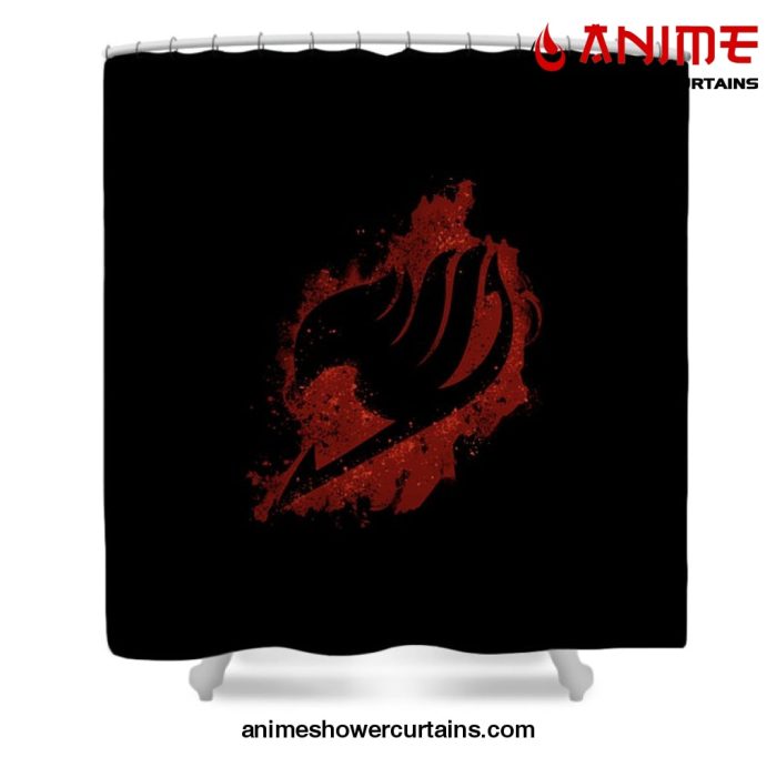 Fairy Tail Logo Shower Curtain W59 X H71 / Black