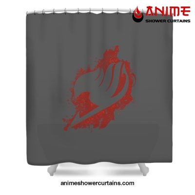 Fairy Tail Logo Shower Curtain W59 X H71 / Gray