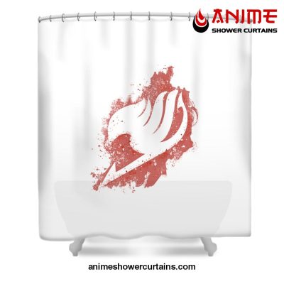 Fairy Tail Logo Shower Curtain W59 X H71 / White