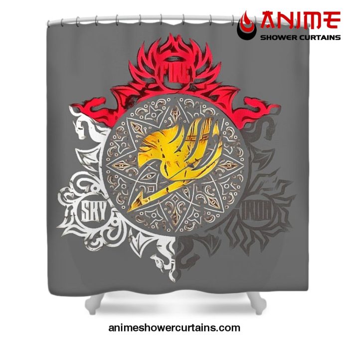 Fairy Tail Shower Curtain W59 X H71 / Gray