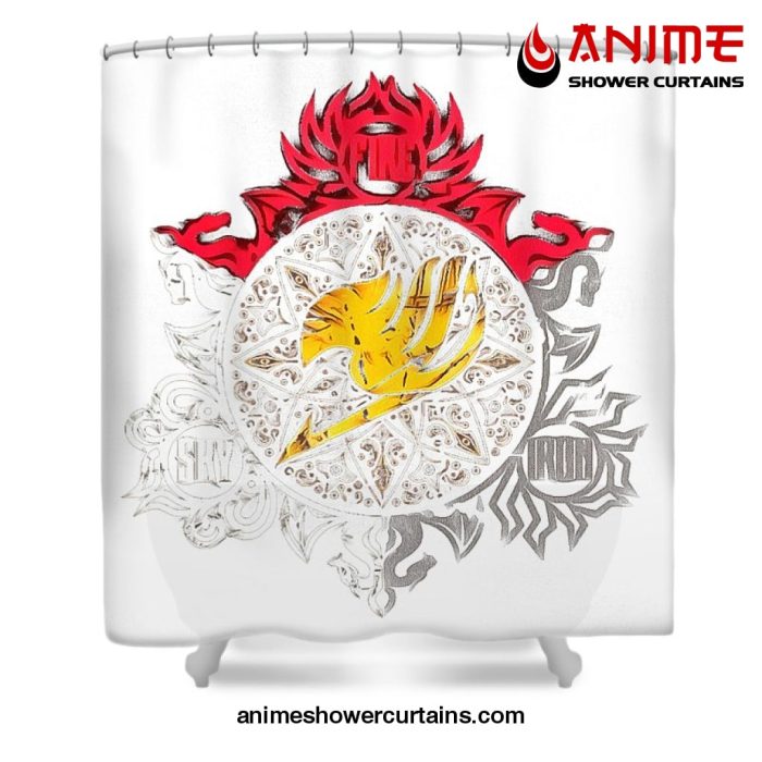 Fairy Tail Shower Curtain W59 X H71 / White