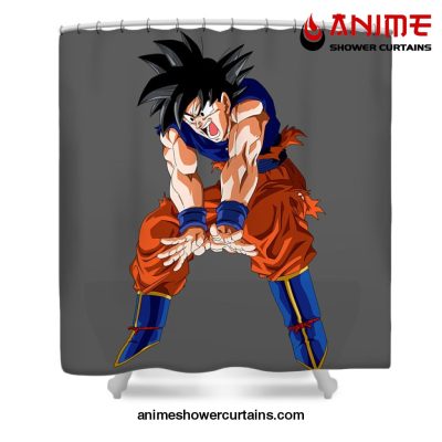 Fanart Goku Shower Curtain W59 X H71 / Gray