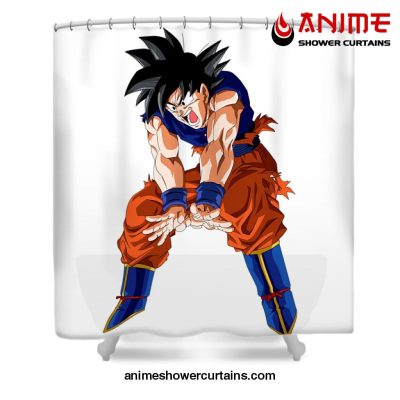 Fanart Goku Shower Curtain W59 X H71 / White