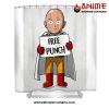 Free Punch Saitama Shower Curtain W59 X H71 / White