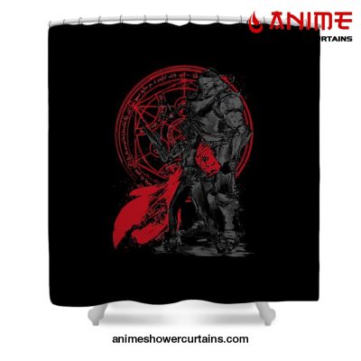 Fullmetal Alchemist Edward Elric Shower Curtain W59 X H71 / Black