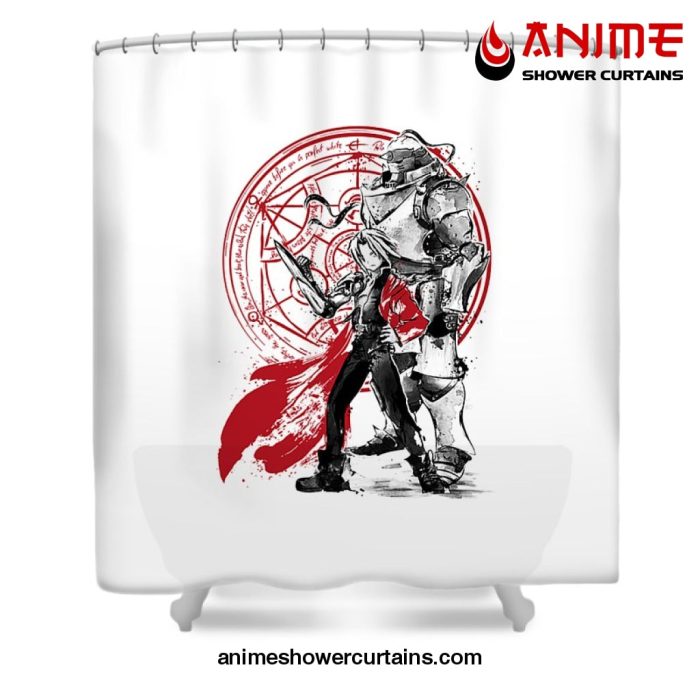 Fullmetal Alchemist Edward Elric Shower Curtain W59 X H71 / White