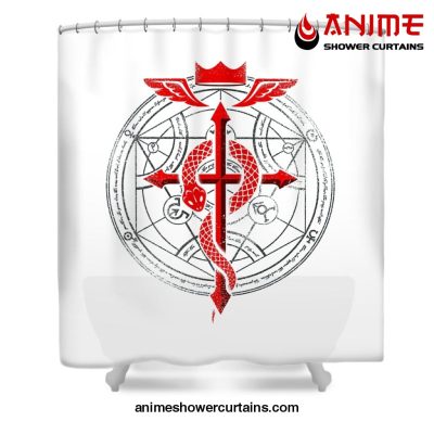 Fullmetal Alchemist Flamel Shower Curtain W59 X H71 / White