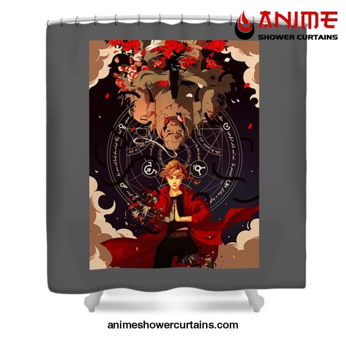 Fullmetalalchemist Shower Curtain W59 X H71 / Gray