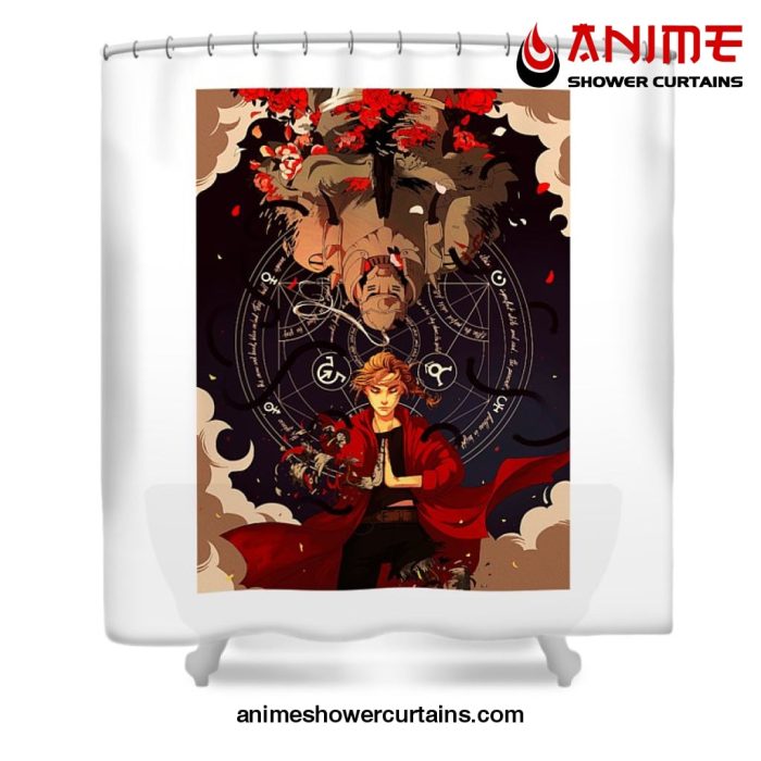 Fullmetalalchemist Shower Curtain W59 X H71 / White