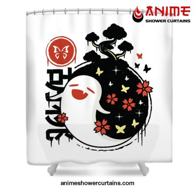 Genshin Impact Hu Tao Ghost Shower Curtain W59 X H71 / White