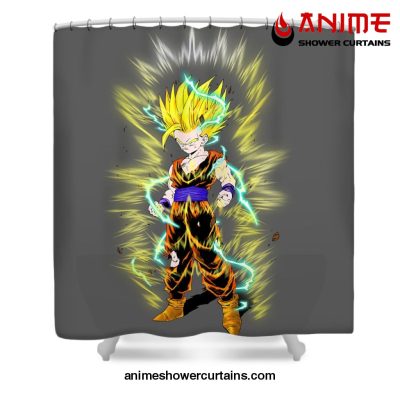 Gohan Ssj2 Shower Curtain W59 X H71 / Gray