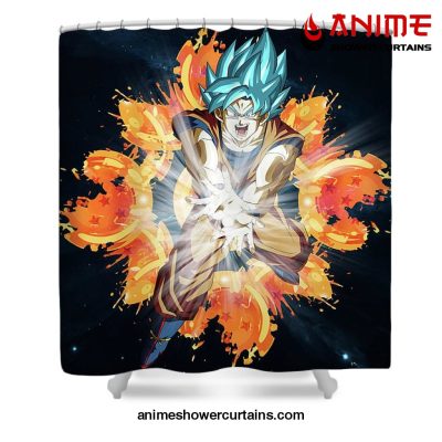 Goku Blue Ii Shower Curtain