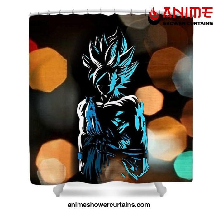 Goku God Blue Shower Curtain