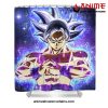 Goku Mastered Ultra Instinct Artwork Shower Curtain