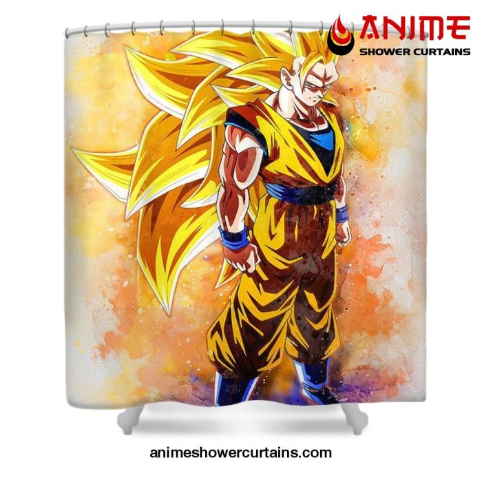 Goku Ssj3 Artwork Shower Curtain