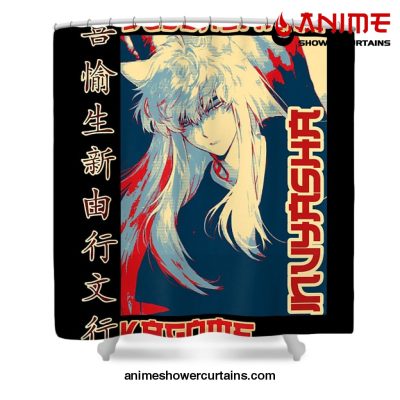 Graphic Inuyasha Shower Curtain W59 X H71 / Black