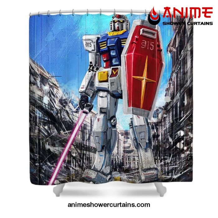 Gundam Lingotto Saber Shower Curtain