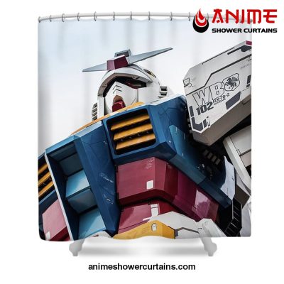 Gundam Mobile Suit Rx-78-2 Shower Curtain