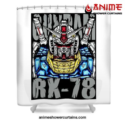 Gundam Rx78 Shower Curtain W59 X H71 / White