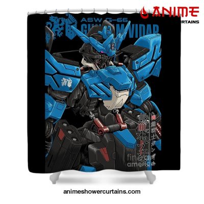 Gundam Vidar Shower Curtain W59 X H71 / Black