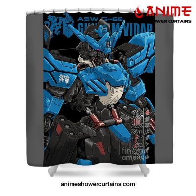 Gundam Vidar Shower Curtain W59 X H71 / Gray