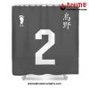 Haikyu Karasuno 2 Shower Curtain W59 X H71 / Gray