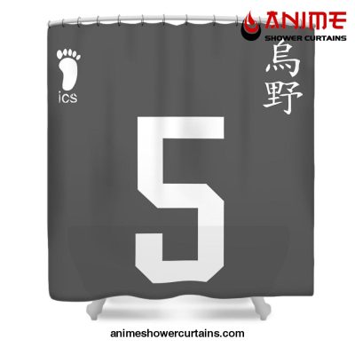 Haikyu Karasuno 5 Shower Curtain W59 X H71 / Gray