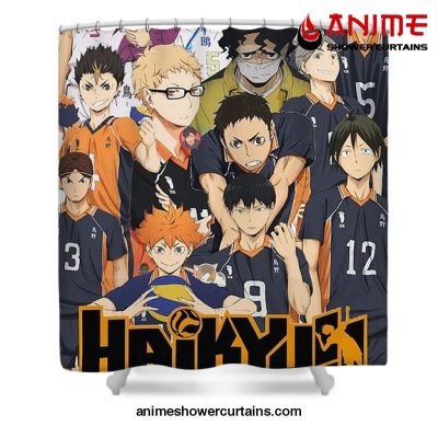 Haikyuu Characters Poster Shower Curtain