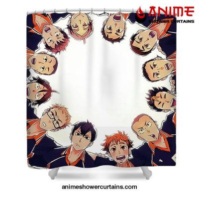 Haikyuu Karasuno Team Shower Curtain