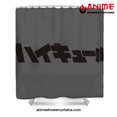 Haikyuu Logo Shower Curtain W59 X H71 / Gray