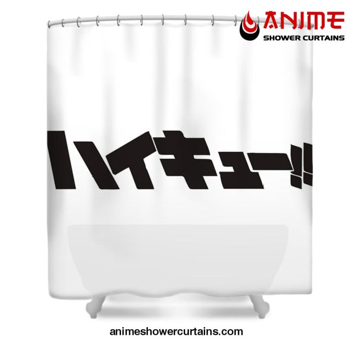 Haikyuu Logo Shower Curtain W59 X H71 / White