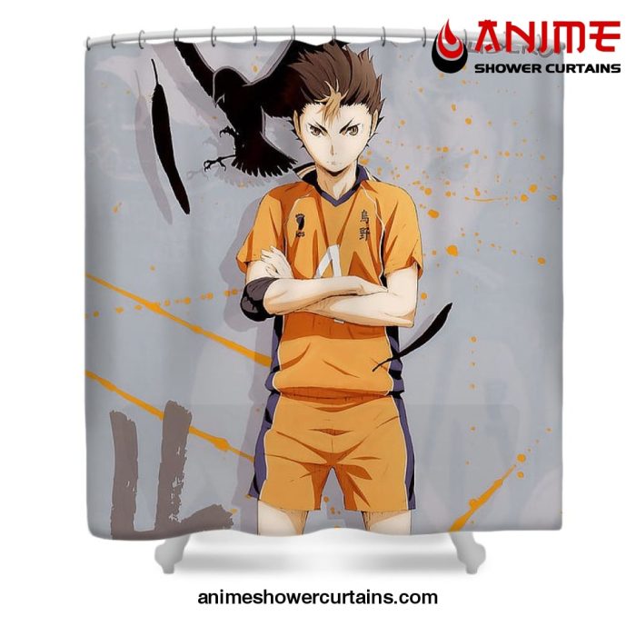 Haikyuu Nishinoya Quote Shower Curtain