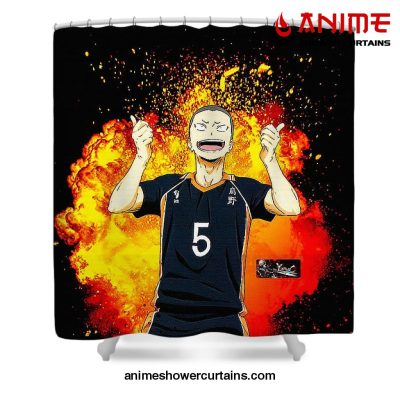 Haikyuu Ryunosuke Tanaka Shower Curtain