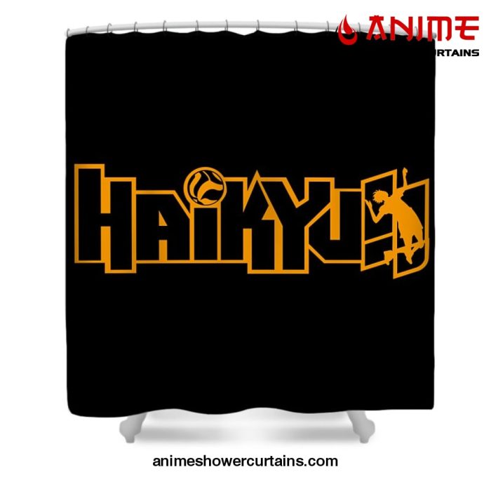 Haikyuu Shower Curtain W59 X H71 / Black