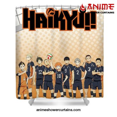 Haikyuu Team Karasuno Poster Shower Curtain