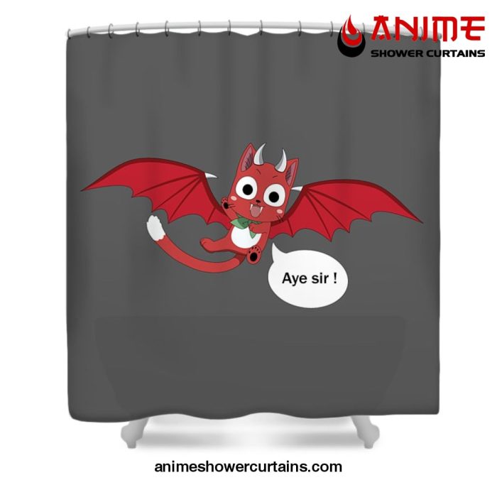 Happy The Red Aye Sir Shower Curtain W59 X H71 / Gray