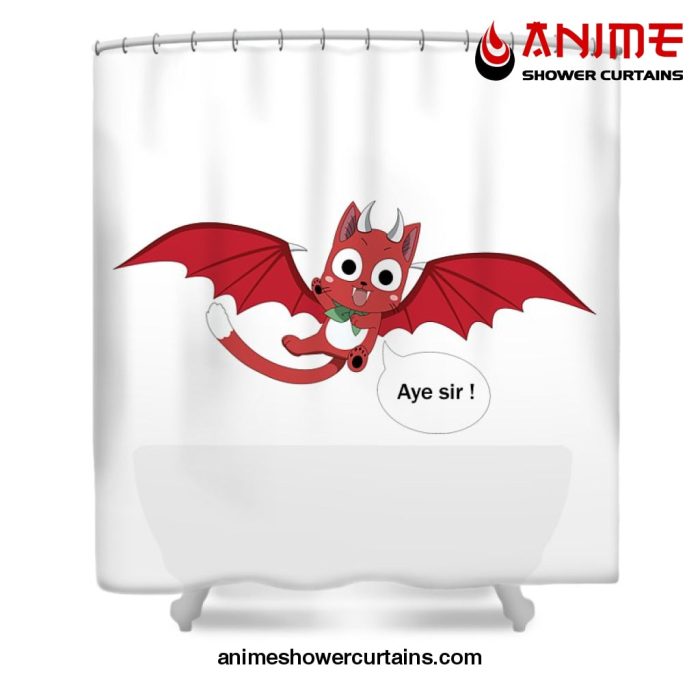 Happy The Red Aye Sir Shower Curtain W59 X H71 / White