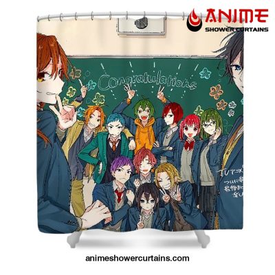 Horimiya Vintage Cover Shower Curtain